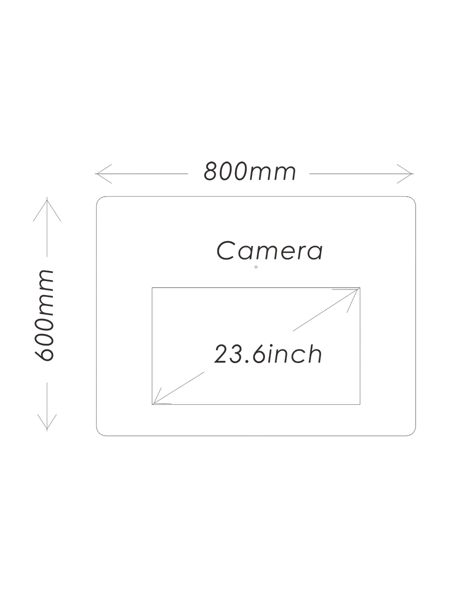 21.5inch Smart mirror Front view