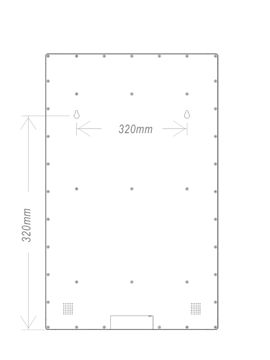 15.6inch Smart mirror Back view